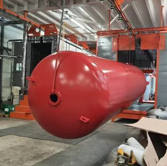 powder coating on expansion tanks and vessels
