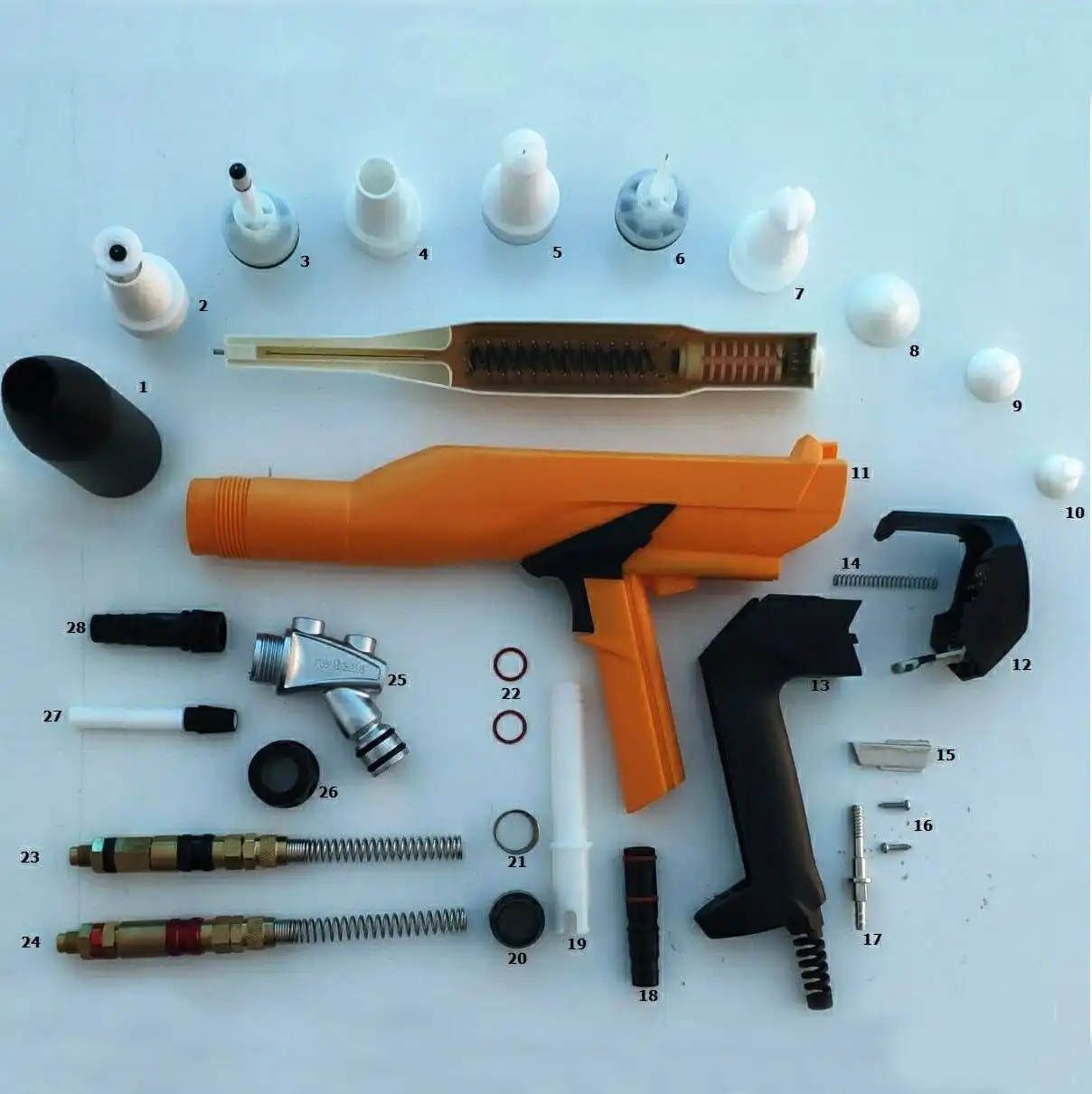 manual-powder-coating-gun-replacement-parts
